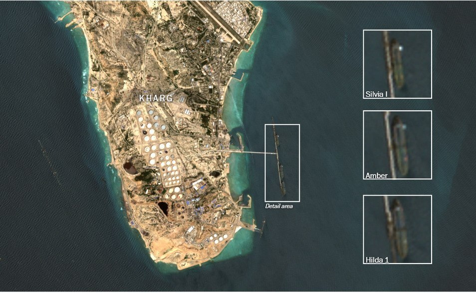 ادعای توخالی محاصره ترامپ پنج نفتکش در حال بارگیری