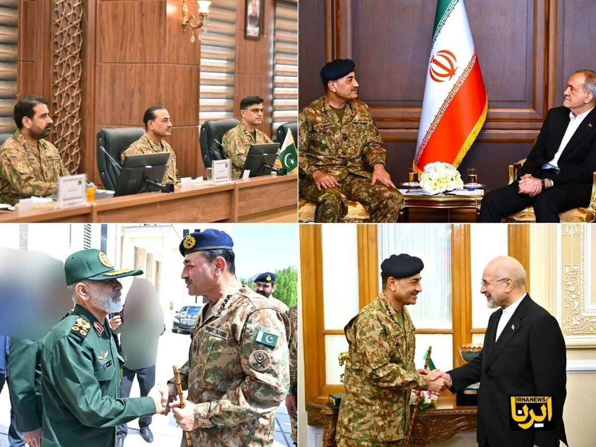 بیانیه ارتش پاکستان درباره سفر عاصم منیر به تهران