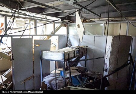 تصاویری از حمله دشمن به پایگاه و ناوگان اورژانس تهران