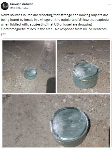 توئیت خبرنگار بی بی سی