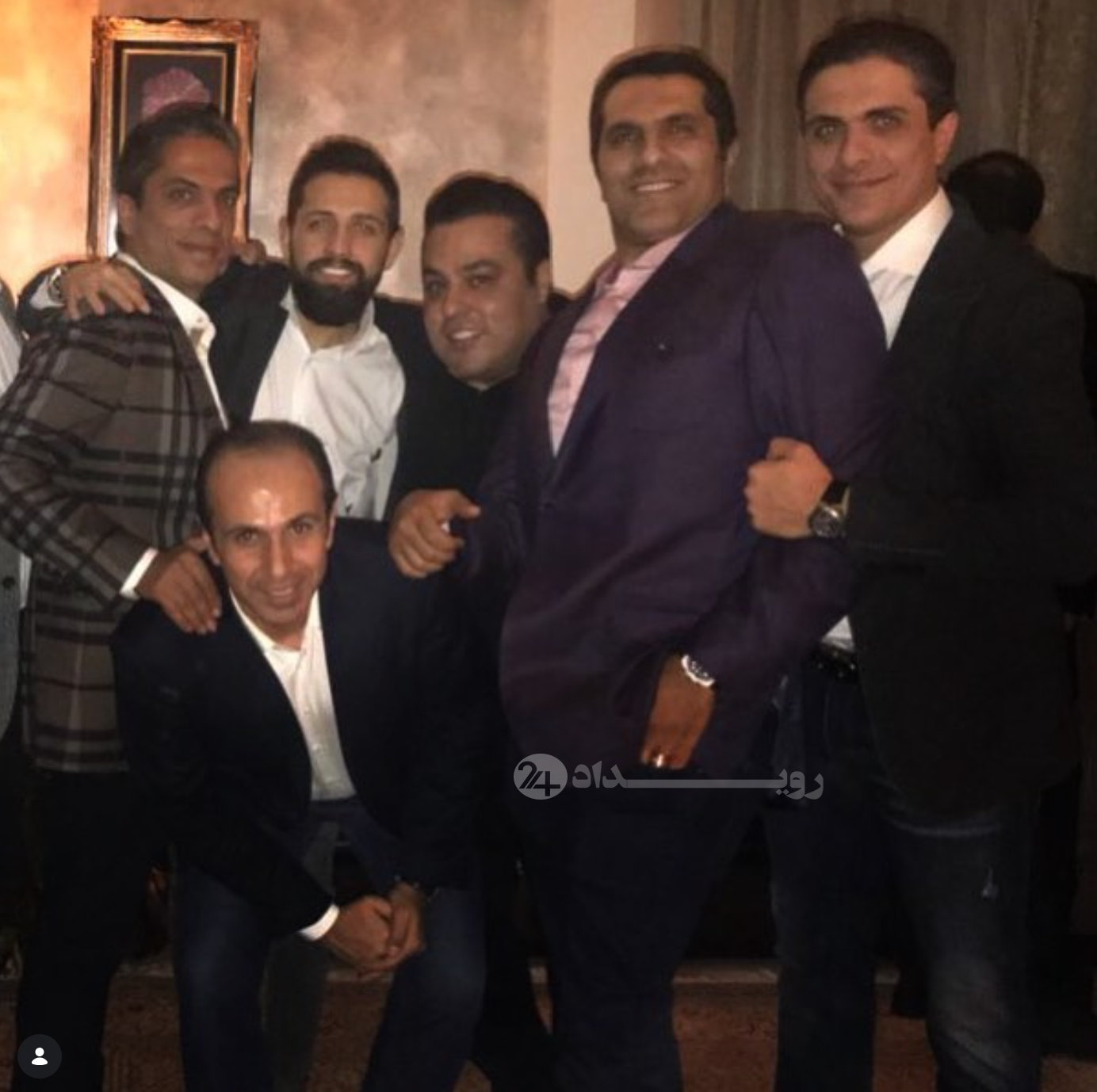 حسام علاالدین در کنار محسن افشانی بازیگر