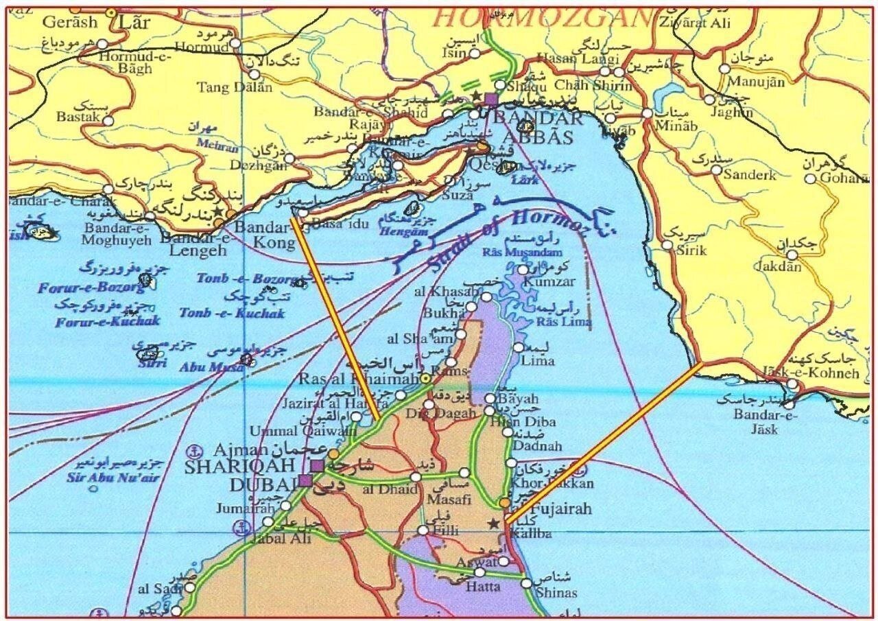 انتشار محدوده جدید تحت کنترل ایران در تنگه هرمز توسط سپاه +عکس