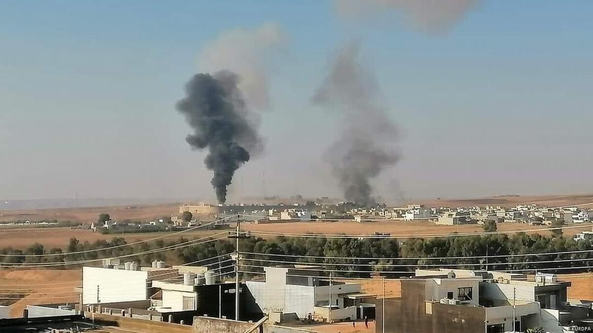 ببینید| اولین فیلم از محل هدف قرار گرفتن اردوگاه تجزیه‌طلبان مخالف ایران در سلیمانیه عراق