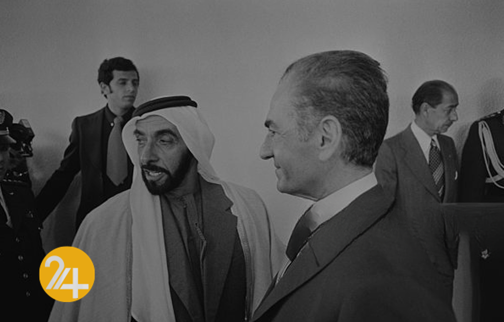 شیخ زاید و شاه ایران