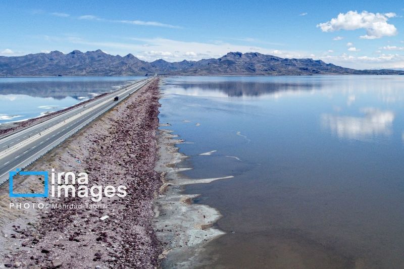 تصاویر| روزهای خوش دریاچه ارومیه