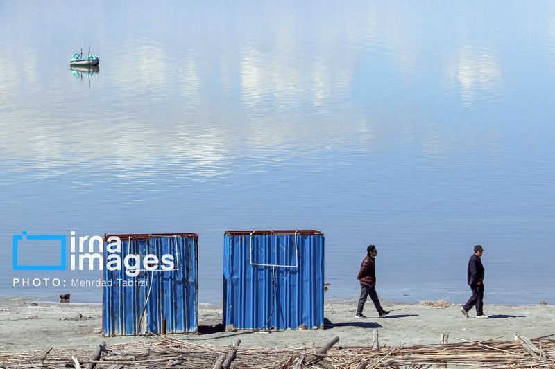 تصاویر| روزهای خوش دریاچه ارومیه