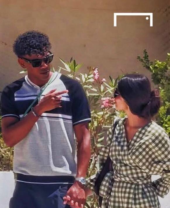 یامال با نامزد جدیدش در یونان یامال با نامزد جدیدش در یونان