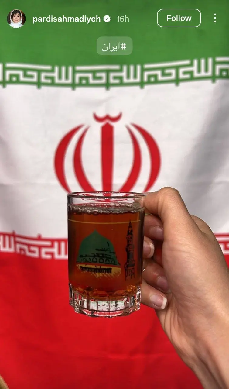 عکس متفاوت پردیس احمدیه از پرچم ایران