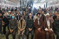 ببینید| اولین حضور فرمانده قرارگاه خاتم الانبیاء در یک مراسم عمومی، پس از جنگ