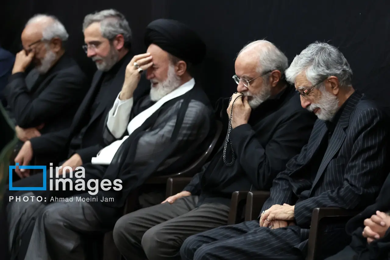 گریه‌های حدادعادل در مراسم بزرگداشت دخترش +عکس