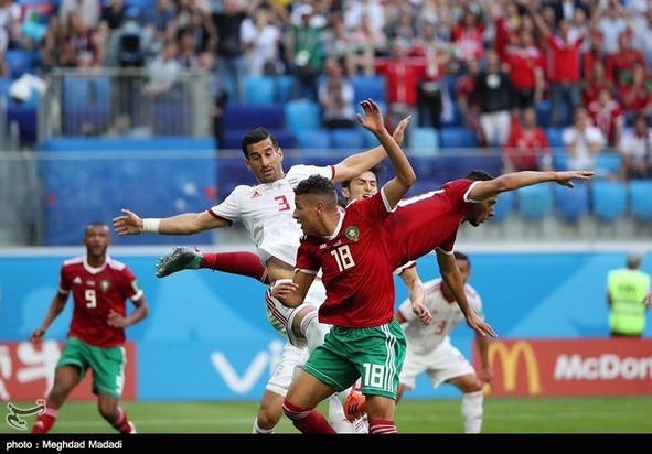 فوتبال ایران و مراکش جام جهانی 2018
