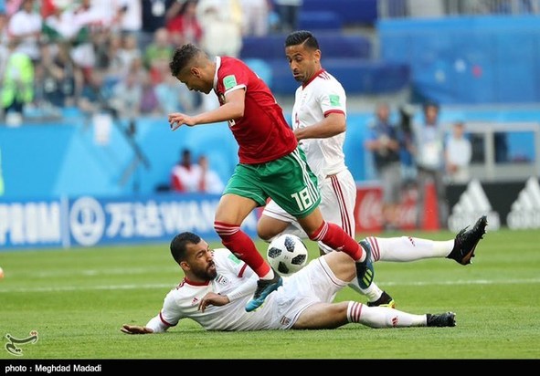 فوتبال ایران و مراکش جام جهانی 2018