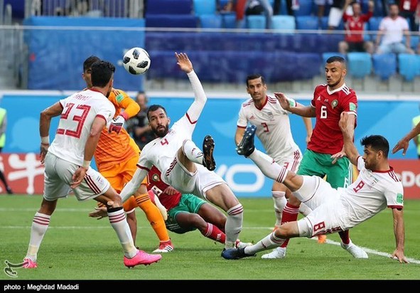 فوتبال ایران و مراکش جام جهانی 2018