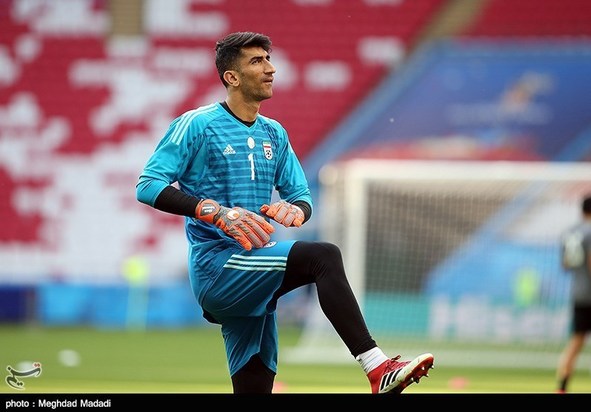 تمرین تیم ملی اسپانیا و ایران پیش از مسابقه