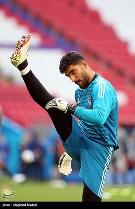 تمرین تیم ملی اسپانیا و ایران پیش از مسابقه