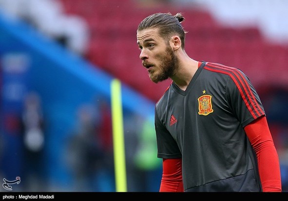 تمرین تیم ملی اسپانیا و ایران پیش از مسابقه