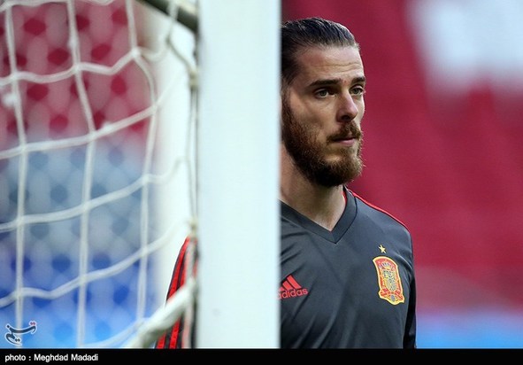 تمرین تیم ملی اسپانیا و ایران پیش از مسابقه