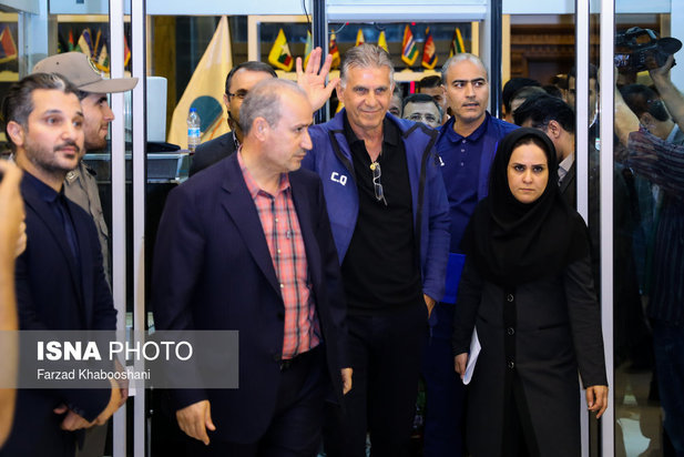 استقبال از اعضای تیم ملی ایران در فرودگاه