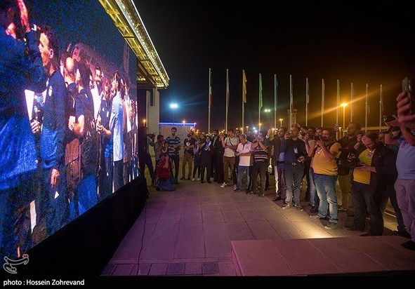 استقبال از اعضای تیم ملی ایران در فرودگاه
