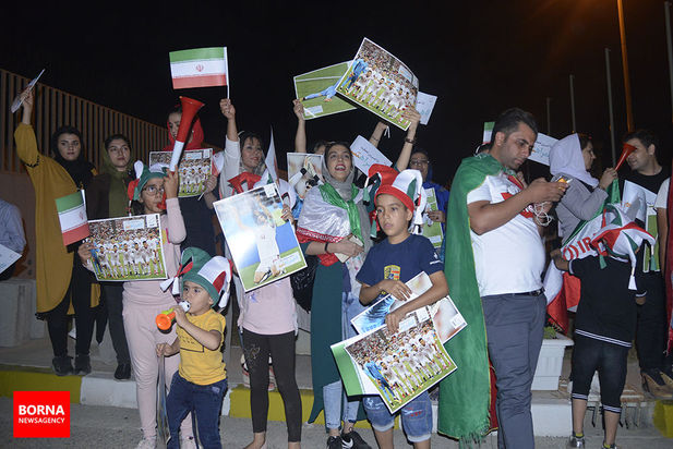 استقبال از اعضای تیم ملی ایران در فرودگاه