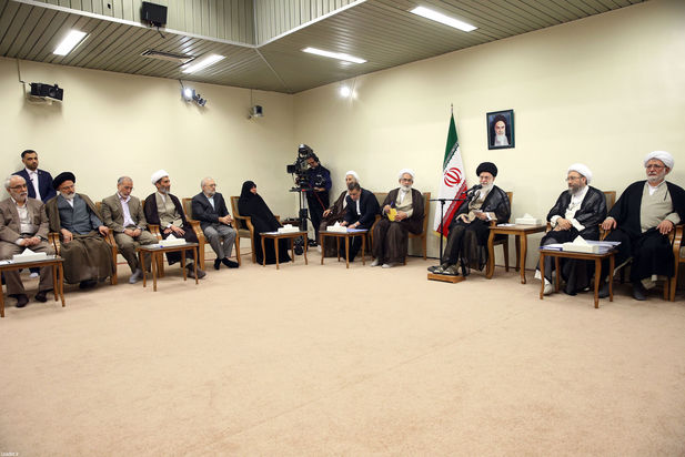 دیدار مقام معظم رهبری با رئیس و مسئولان قوه قضائیه