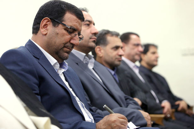 دیدار مقام معظم رهبری با رئیس و مسئولان قوه قضائیه