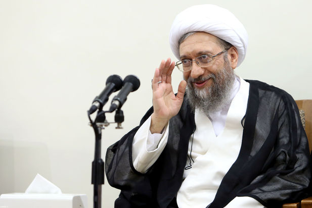 دیدار مقام معظم رهبری با رئیس و مسئولان قوه قضائیه