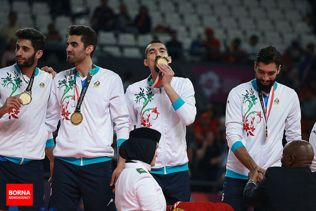 مدال طلای تیم ملی والیبال ایران