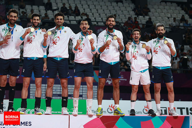 مدال طلای تیم ملی والیبال ایران