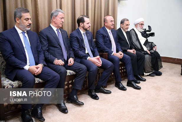 دیدار رؤسای جمهور روسیه و ترکیه با مقام معظم رهبری