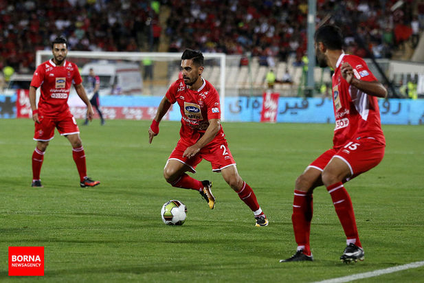 در حاشیه دیدار تیم های فوتبال پرسپولیس و نساجی مازندران 