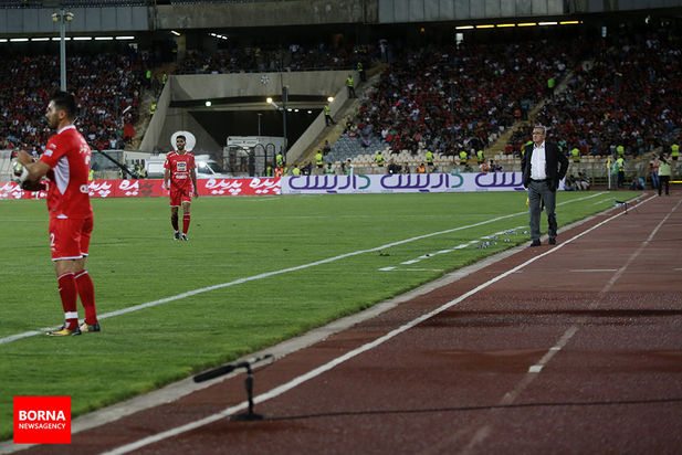 در حاشیه دیدار تیم های فوتبال پرسپولیس و نساجی مازندران 