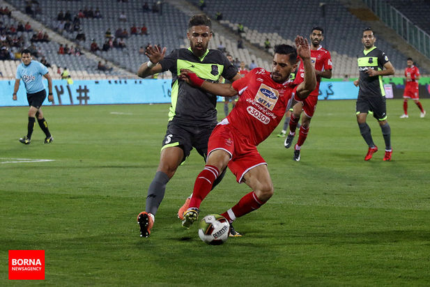 در حاشیه دیدار تیم های فوتبال پرسپولیس و نساجی مازندران 