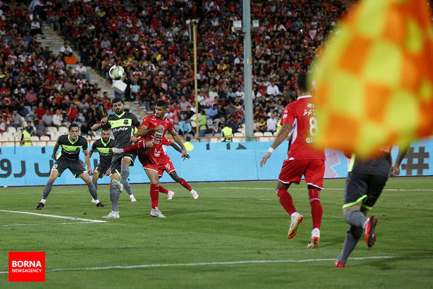 در حاشیه دیدار تیم های فوتبال پرسپولیس و نساجی مازندران 