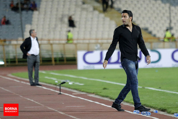 در حاشیه دیدار تیم های فوتبال پرسپولیس و نساجی مازندران 