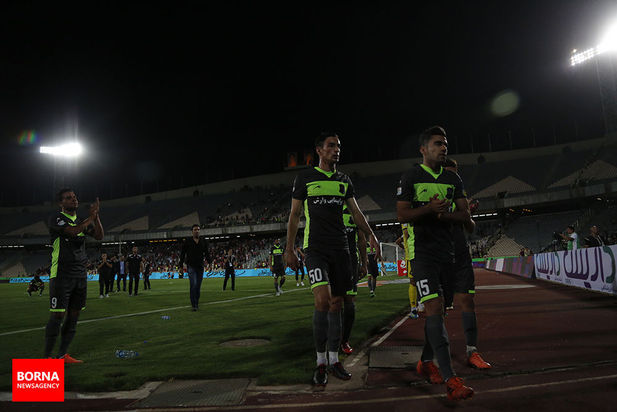 در حاشیه دیدار تیم های فوتبال پرسپولیس و نساجی مازندران 