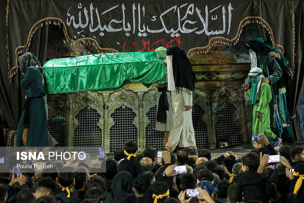 مراسم عزاداری و اجرای تعزیه حضرت قاسم در شهرستان مریانج - همدان