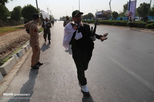 حمله تروریستی به رژه نیروهای مسلح در اهواز