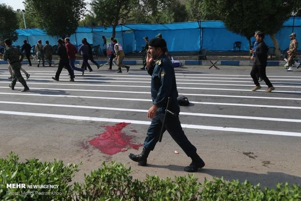 حمله تروریستی به رژه نیروهای مسلح در اهواز