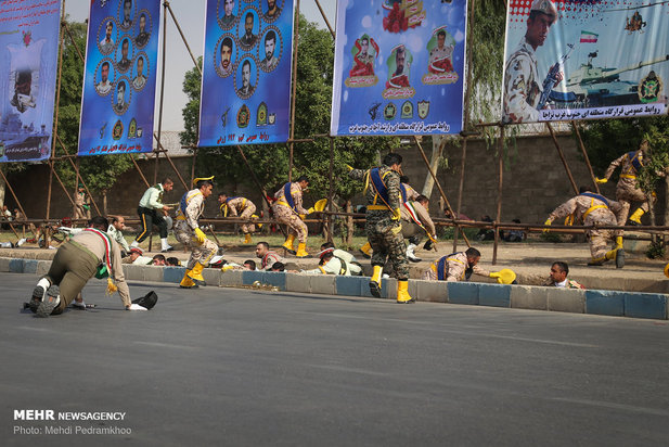 حمله تروریستی به رژه نیروهای مسلح در اهواز