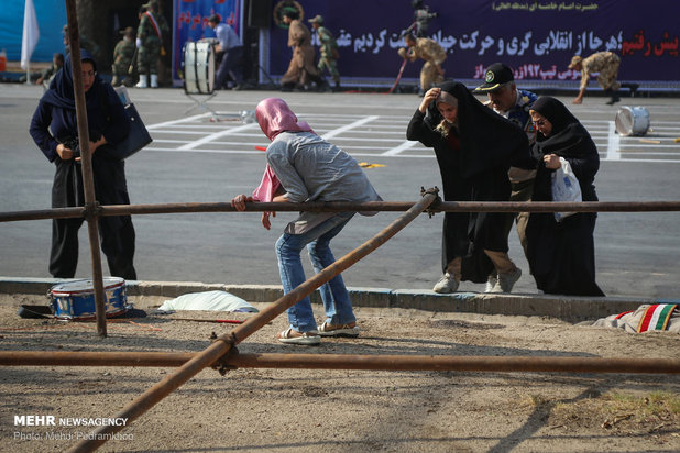 حمله تروریستی به رژه نیروهای مسلح در اهواز