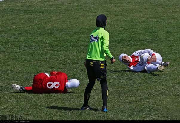 دیدار تیم‌های فوتبال دختران ایران و اردن