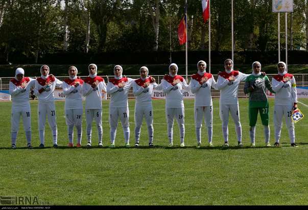 دیدار تیم‌های فوتبال دختران ایران و اردن