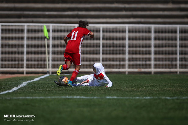 دیدار تیم های فوتبال دختران ایران و اردن_مهر