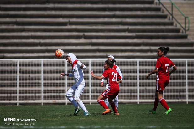 دیدار تیم های فوتبال دختران ایران و اردن_مهر