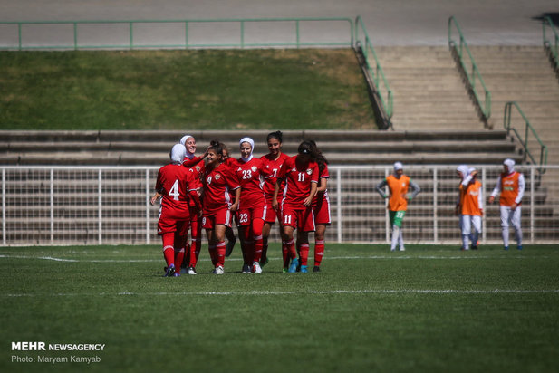 دیدار تیم های فوتبال دختران ایران و اردن_مهر