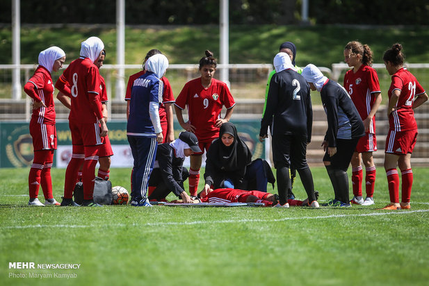 دیدار تیم های فوتبال دختران ایران و اردن_مهر