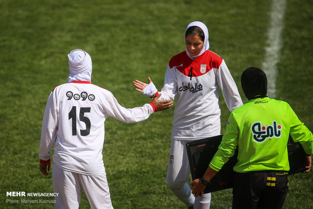 دیدار تیم های فوتبال دختران ایران و اردن_مهر