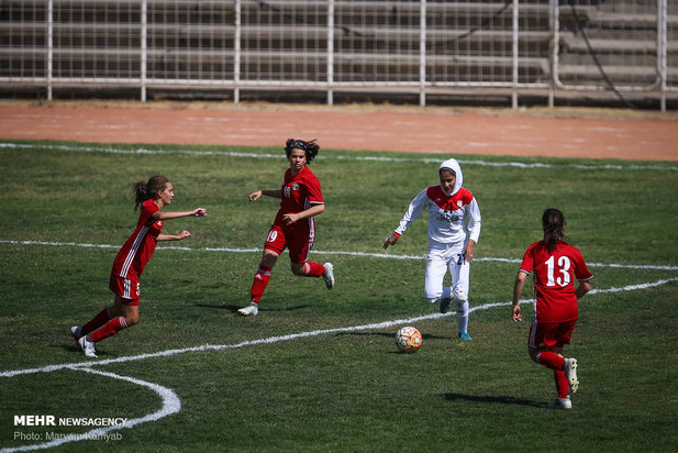 دیدار تیم های فوتبال دختران ایران و اردن_مهر