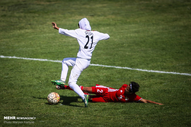 دیدار تیم های فوتبال دختران ایران و اردن_مهر